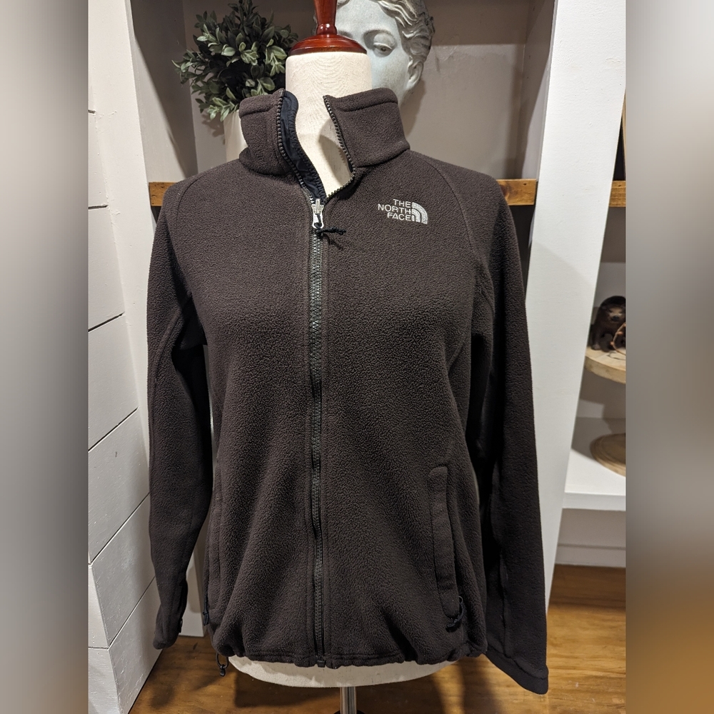 The North Face Fleece Full Zip Jacket Size Medium in Chocolate Brown